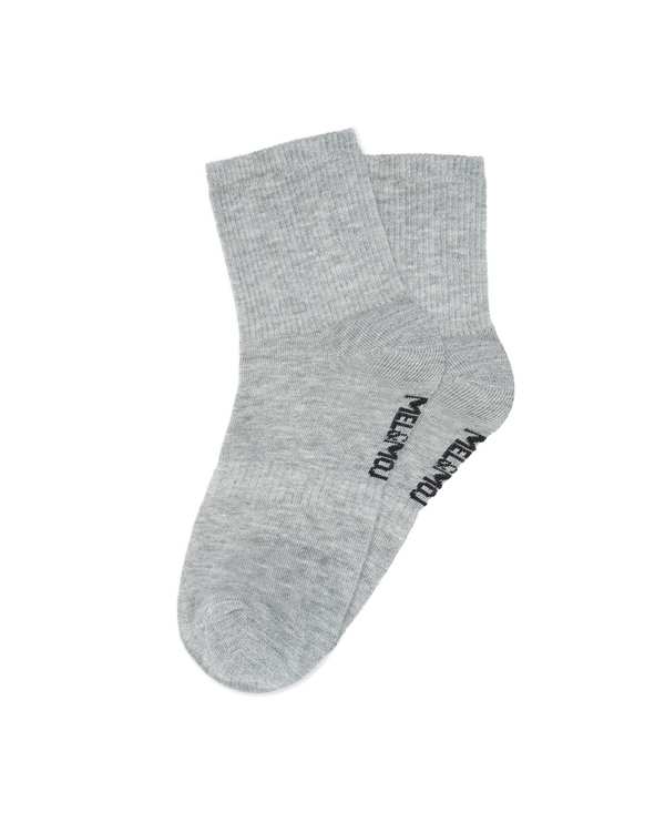 جوراب ساق بلند زنانه طوسی مل اند موژ Mel & Moj کد W08920