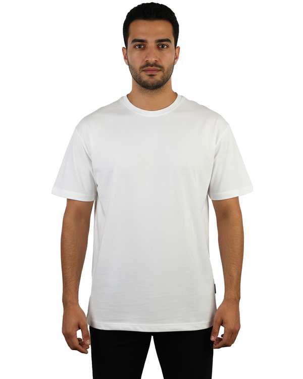 تی شرت مردانه سفید مل اند موژ Mel & Moj کد M09010