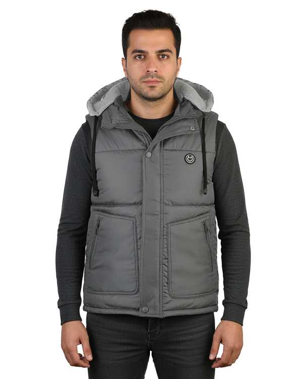 پافر مردانه طوسی تیره مل اند موژ Mel & Moj کد M09025