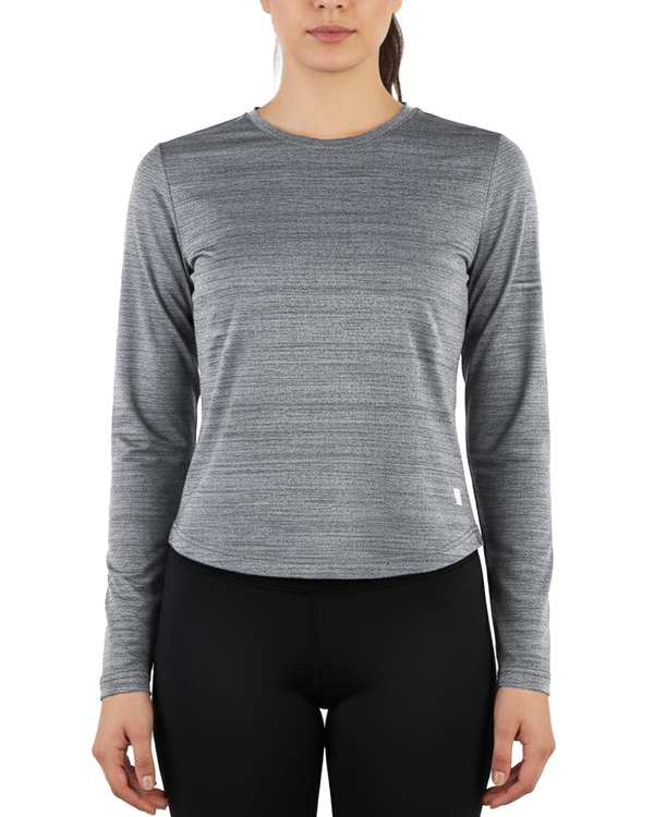 تی شرت ورزشی زنانه آستین بلند طوسی مل اند موژ Mel & Moj کد W09054