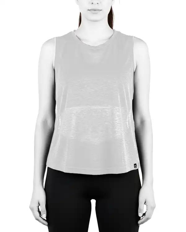 تاپ ورزشی زنانه سفید مل اند موژ Mel & Moj کد W09060