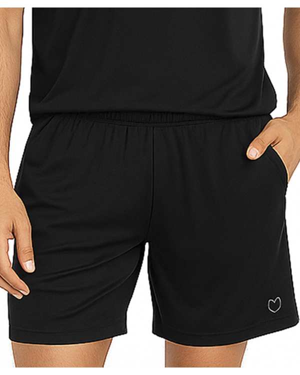 شلوارک ورزشی مردانه مشکی مل اند موژ Mel & Moj کد M09066