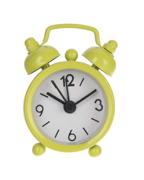 ساعت رومیزی زنگ دار سبز مدل کوارتز 01