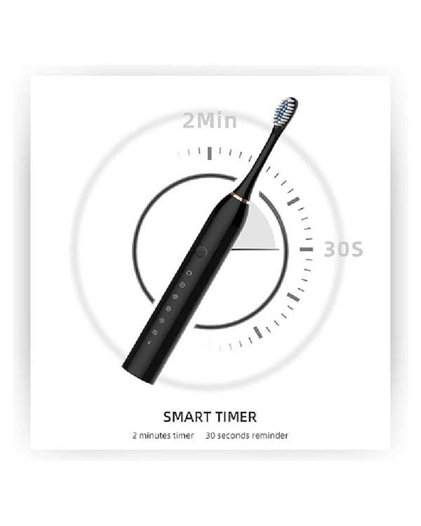 مسواک و مسواک برقی مسواک برقی مشکی مدل ipx7-3 برند متفرقه - تصویر 4