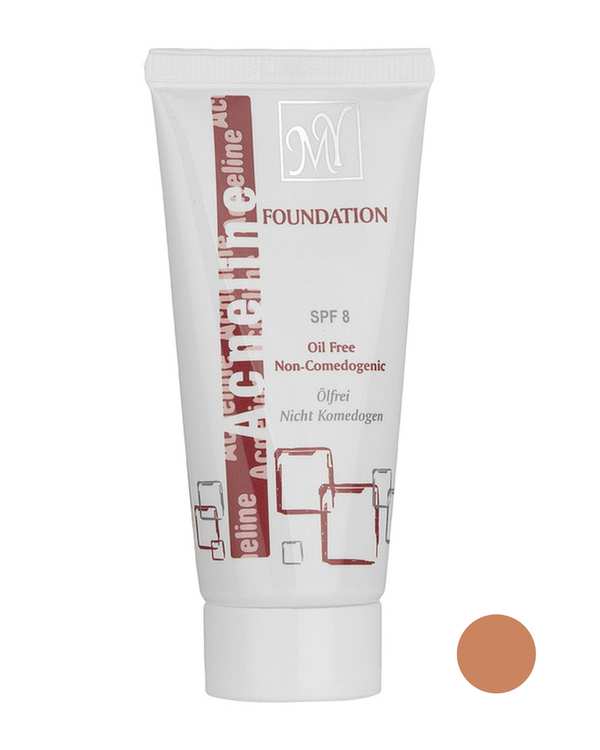 کرم پودر فاقد چربی آکنه لاین SPF8 تیوپی مای My رنگ بژ عسلی شماره A03