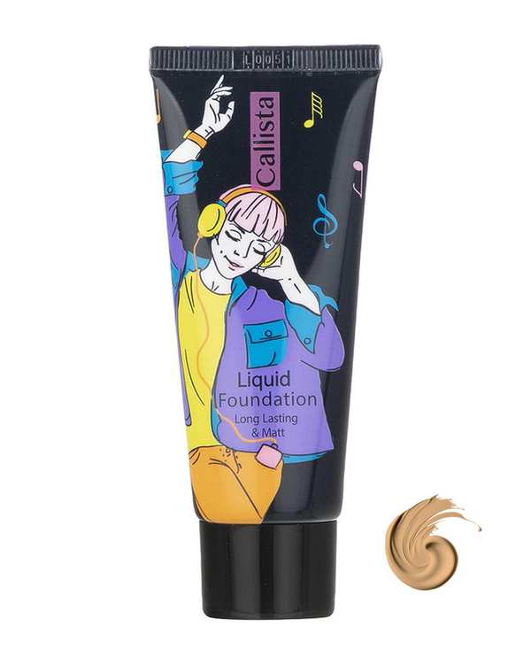 کرم پودر تیوپی مات کالیستا Callista مدل Long Lasting And Matt رنگ هلویی شماره M14