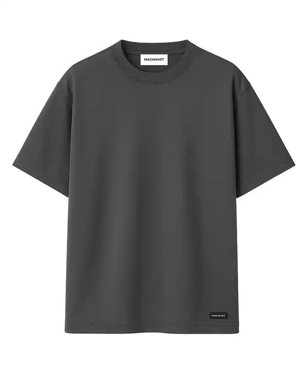 تی شرت مردانه بیسیک طوسی کد ۱۰۰۷۰۴