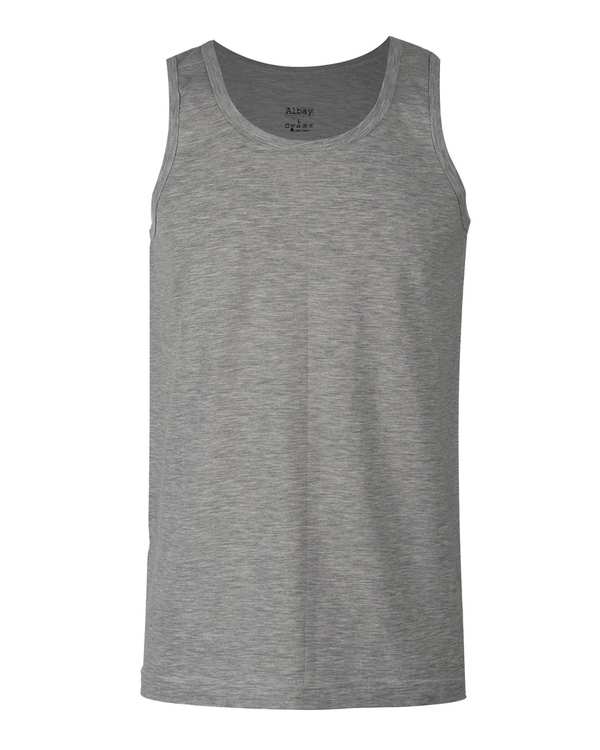 زیرپوش مردانه نخی یقه گرد طوسی تیره آلبی Albay کد 115