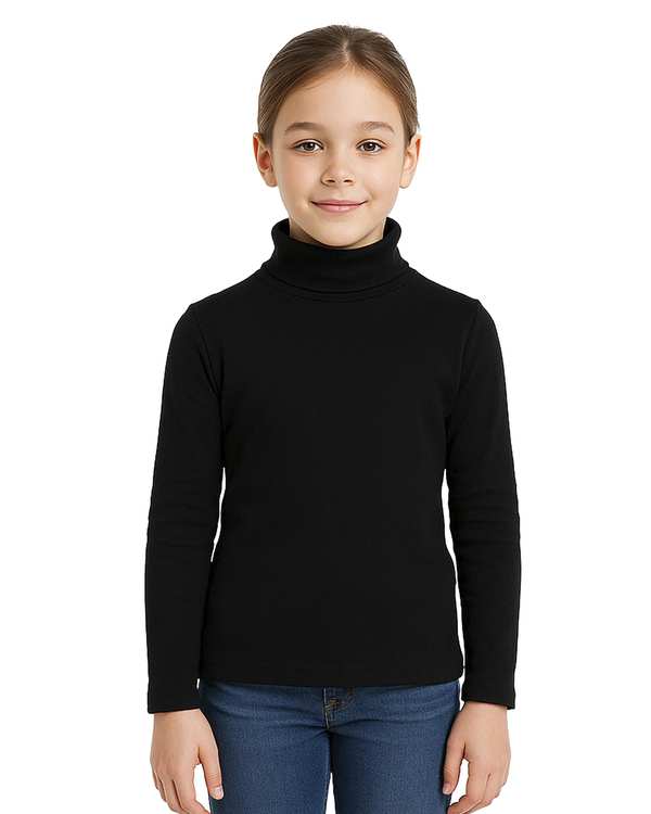 بلوز یقه اسکی دخترانه مشکی ملورینا Melorina کد 42114