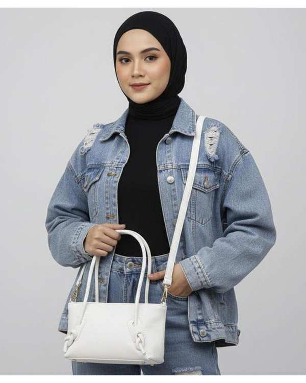 کیف دوشی زنانه سفید بیسراک Bisrak مدل SL-117462 - تصویر 3