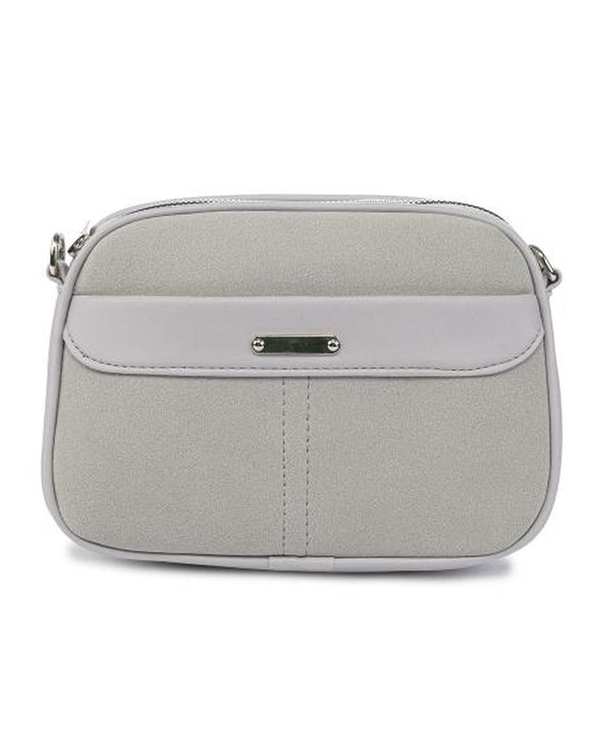 کیف دوشی زنانه طوسی روشن بیسراک Bisrak مدل SL-117709