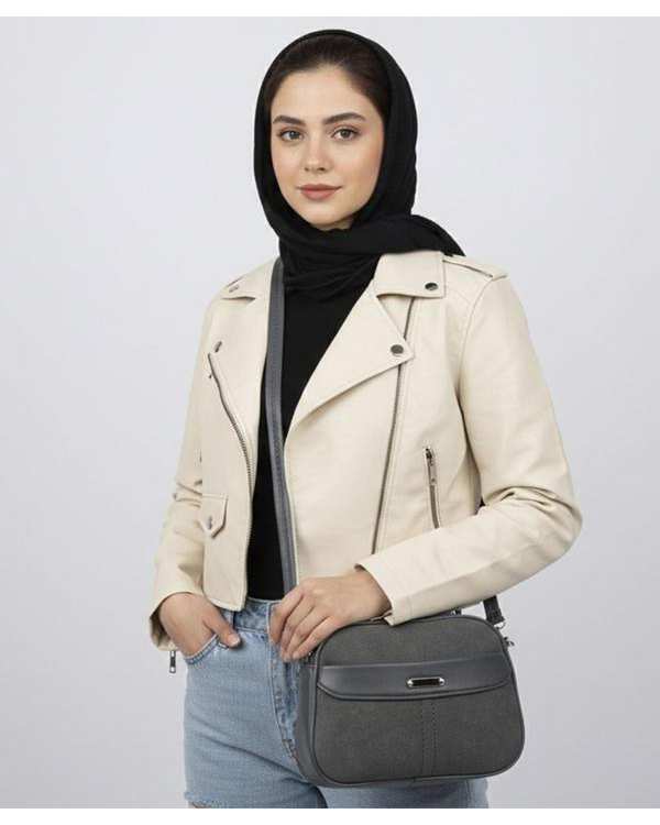 کیف دوشی زنانه طوسی تیره بیسراک Bisrak مدل SL-117709 - تصویر 3