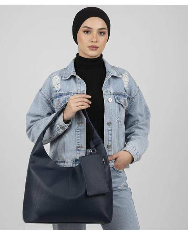 کیف دوشی زنانه سرمه ای بیسراک Bisrak مدل SL-119072 - تصویر 3