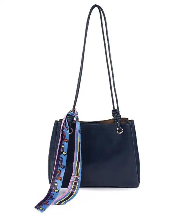 کیف دوشی زنانه سرمه ای بیسراک Bisrak مدل SL-119181