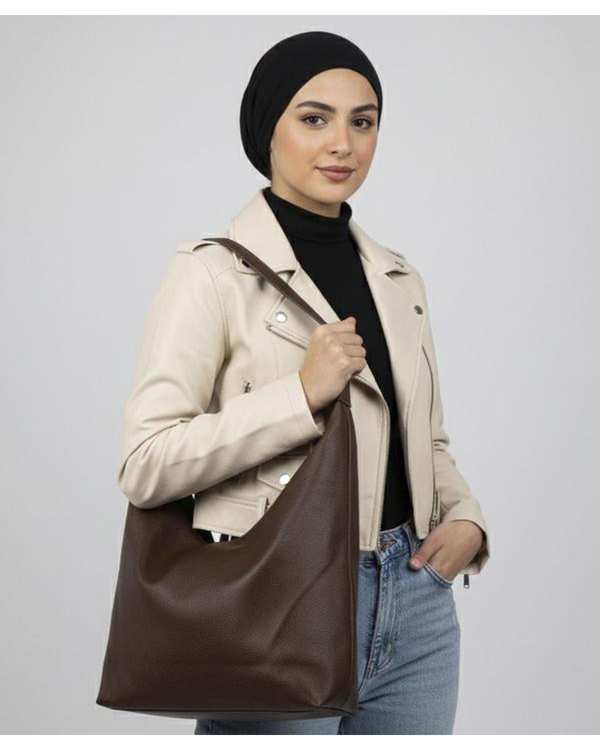 کیف دوشی زنانه قهوه ای بیسراک Bisrak مدل SL-119241 - تصویر 3
