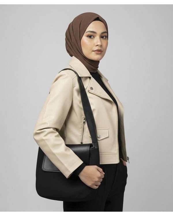 کیف دوشی زنانه مشکی بیسراک Bisrak مدل SL-119242 - تصویر 3