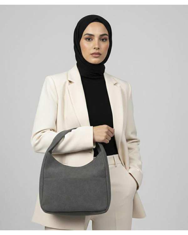 کیف دوشی زنانه طوسی تیره بیسراک Bisrak مدل SL-119258 - تصویر 3
