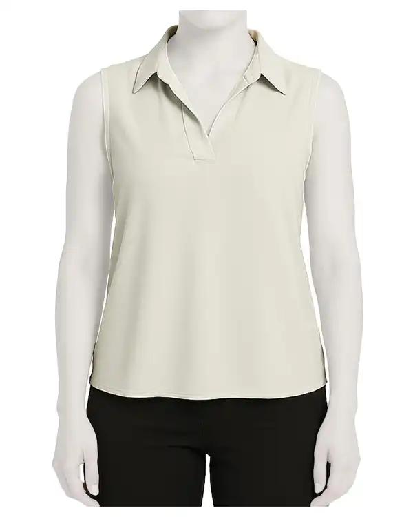 تاپ یقه شکاری زنانه کرم تولیکا Tulika کد 33106