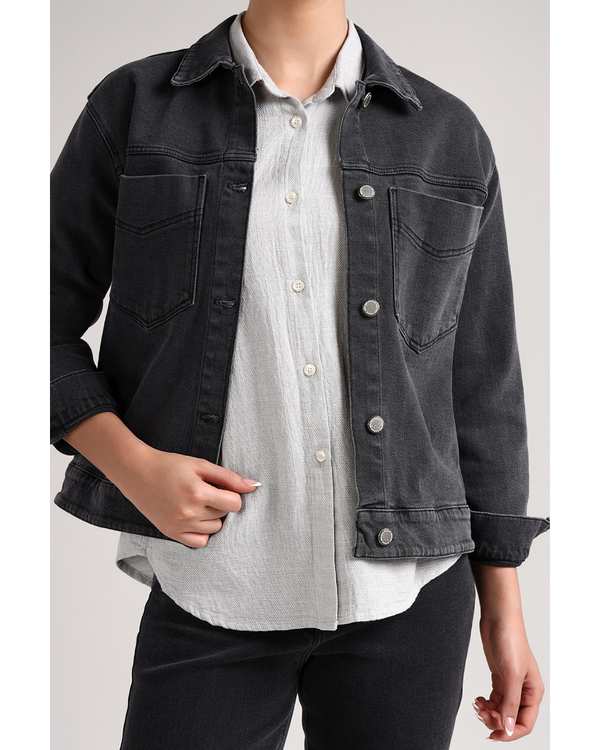 کت جین زنانه زغالی سارک Sarak مدل 4572