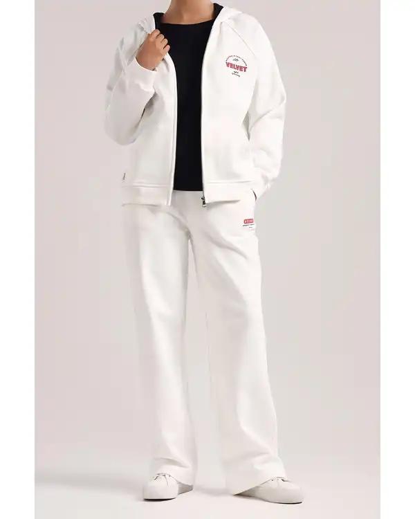 سویشرت زنانه اسپرت سفید سارک Sarak مدل 5026