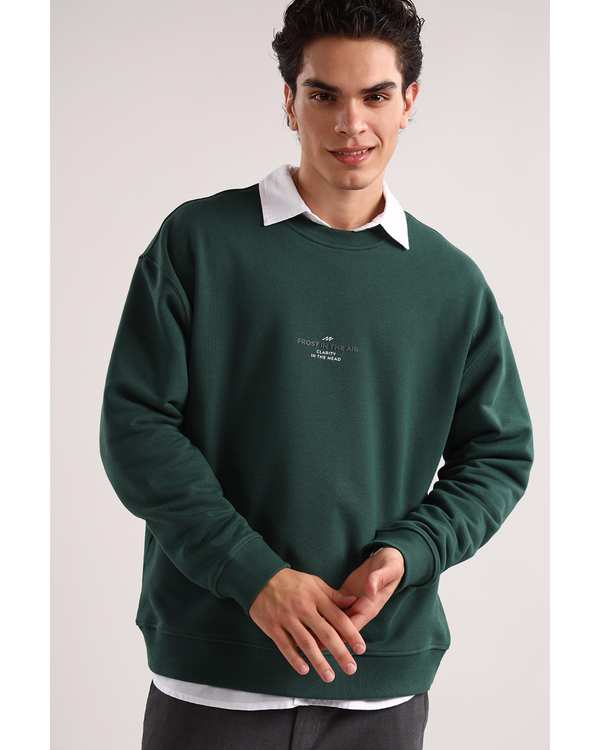 سویشرت مردانه اسپرت سبز یشمی سارک Sarak مدل 5040