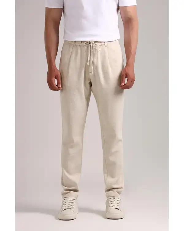 شلوار مردانه راسته کرم روشن سارک Sarak مدل 4705