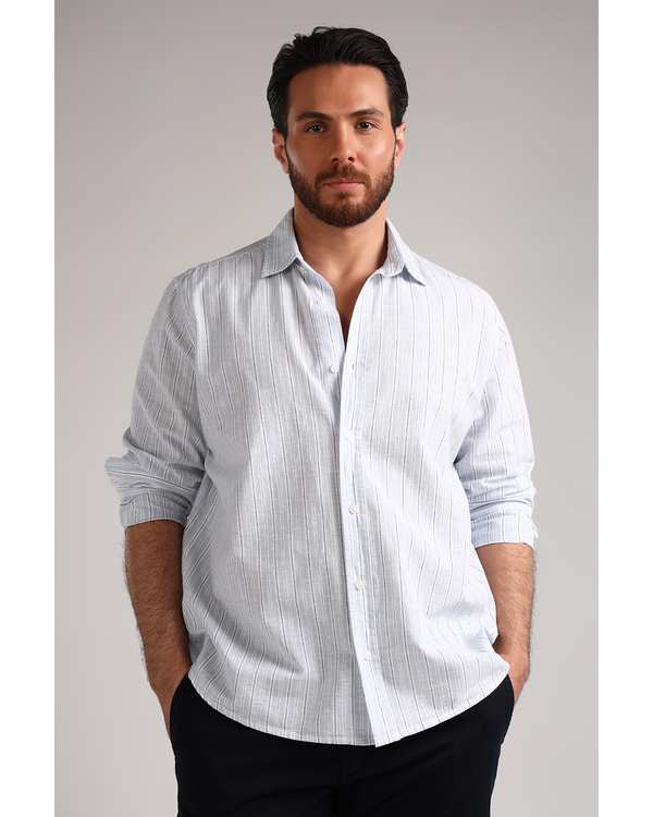 پیراهن مردانه اسپرت آبی سارک Sarak مدل 4614