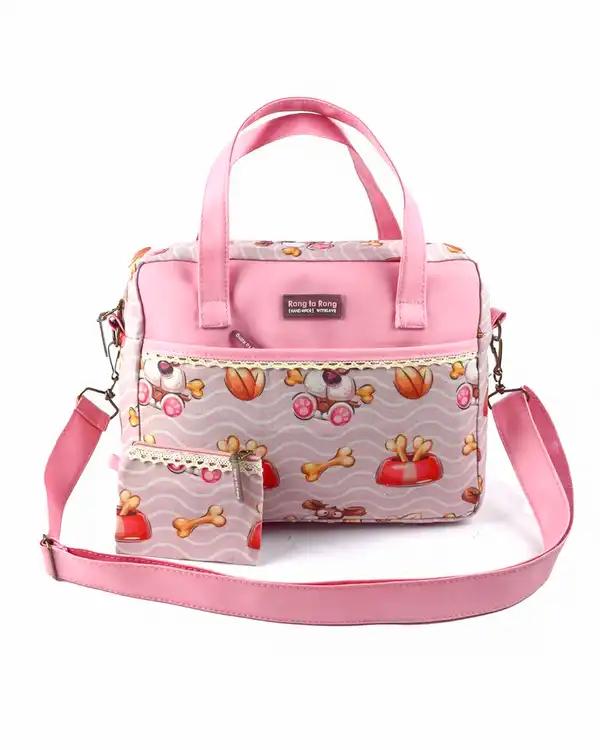 کیف دوشی دخترانه صورتی رنگ تا رنگ Rang Ta Rang کد 106471
