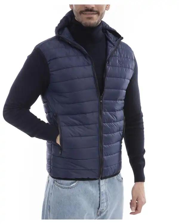 پافر مردانه سرمه ای مل اند موژ Mel & Moj کد M08457