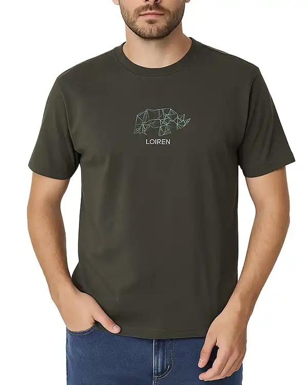 تی شرت مردانه سبز ارتشی لیوایرن Lioiren مدل am-lio-1050115
