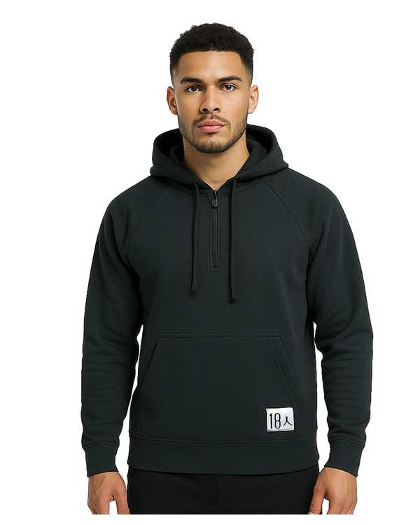 هودی ورزشی مردانه سبز تیره مل اند موژ Mel & Moj کد M09096