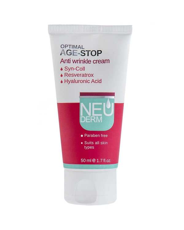 کرم ضد چروک نئودرم Neuderm مدل اپتیمال ایج استاپ Optimal Age Stop حجم 50ml