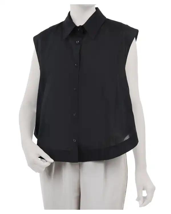 تاپ زنانه لینن مشکی ریس Rees کد 1050074-01