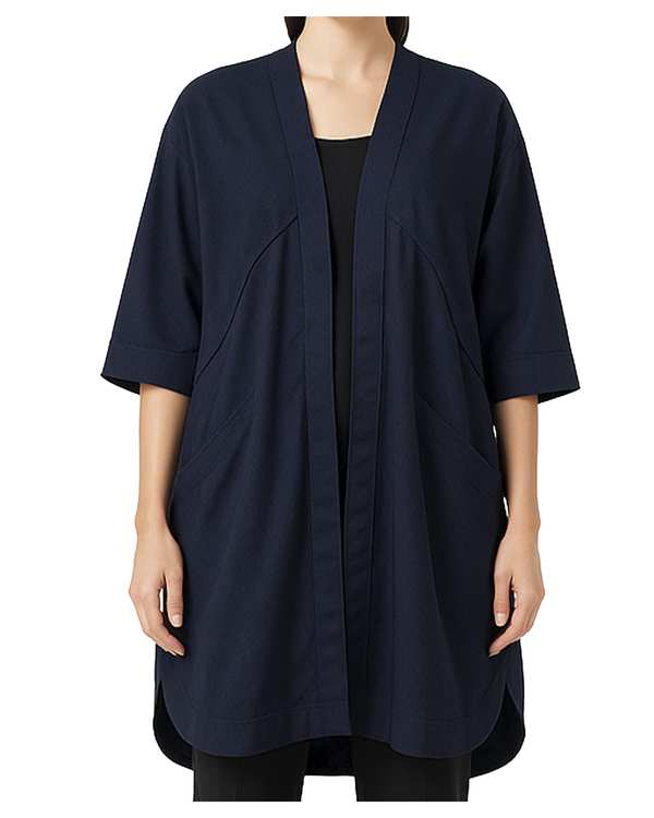 مانتو زنانه سرمه ای ریس Rees کد 1006000-16