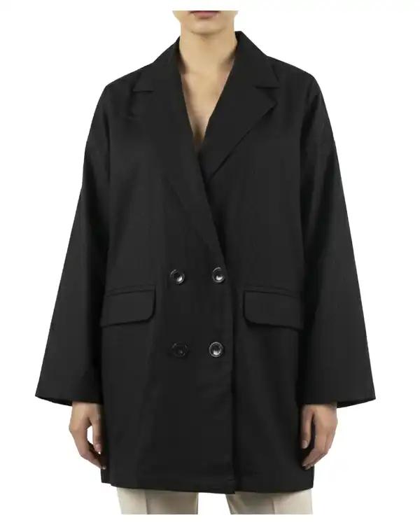 کت زنانه لینن مشکی ریس Rees کد 1000066-01