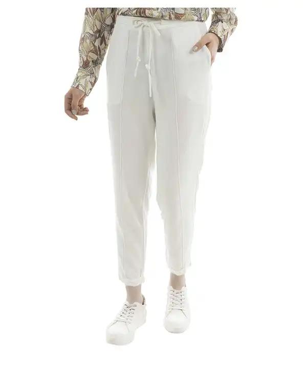 شلوار پارچه ای زنانه شیری ریس Rees کد 1030098-06