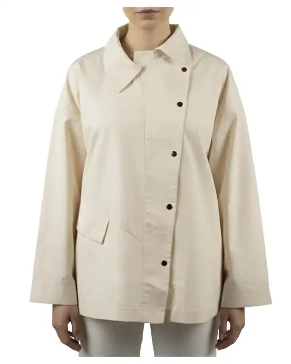 شومیز زنانه شیری کتان ریس Rees کد 1026006-06