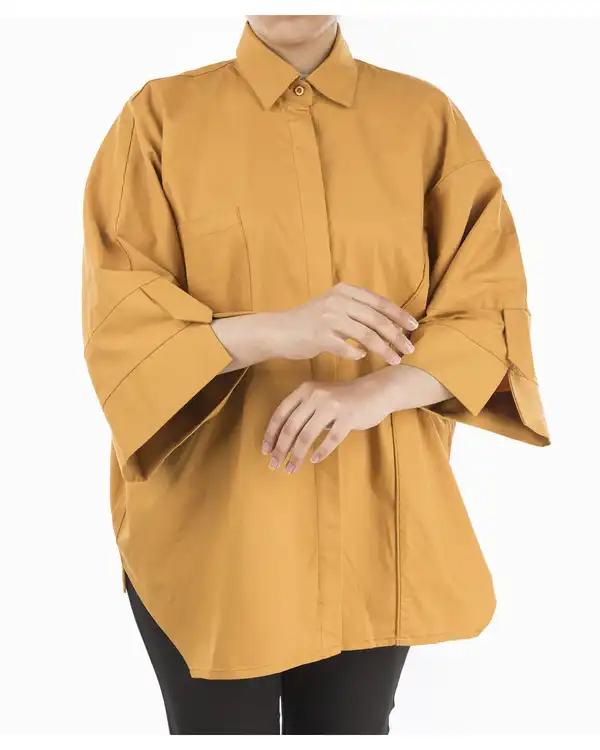 شومیز زنانه خردلی ریس Rees کد 1026008-17