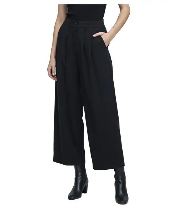 شلوار کتان زنانه سرمه ای ریس Rees کد 1036033-16