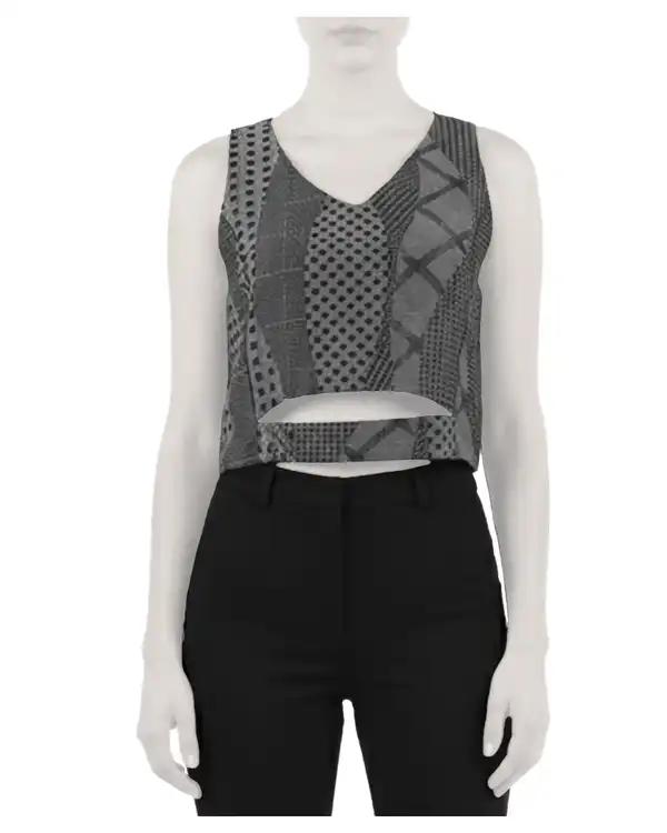 تاپ زنانه زغالی ریس Rees کد 1056008-11