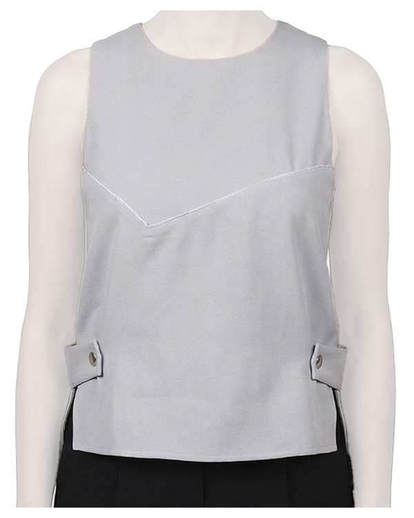 تاپ زنانه کرپ طوسی ریس Rees کد 1056011-10