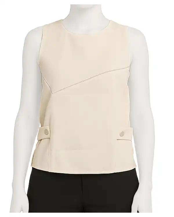 تاپ زنانه کرپ کرم ریس Rees کد 1056011-25