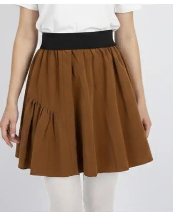 دامن زنانه کوتاه شتری ریس Rees کد 1086002-07