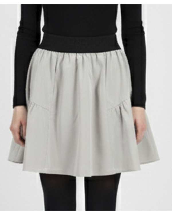 دامن زنانه کوتاه طوسی روشن ریس Rees کد 1086002-22