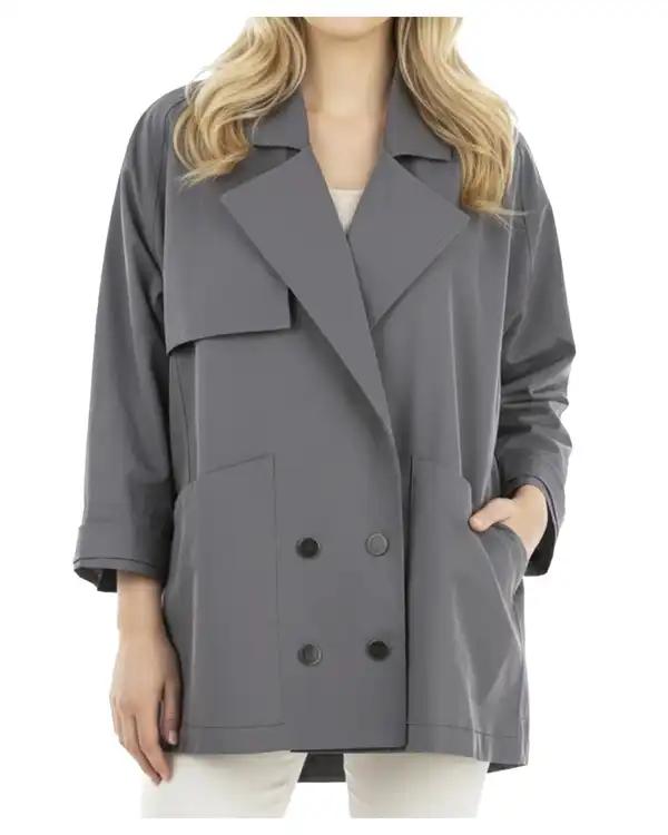 بارانی زنانه طوسی ریس Rees کد 1136004-10