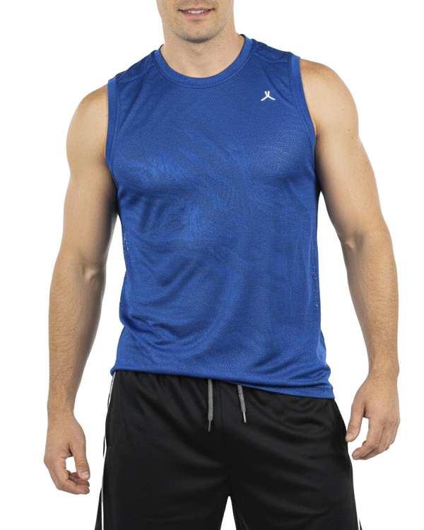 تاپ ورزشی مردانه آبی مل اند موژ Mel & Moj کد M09079