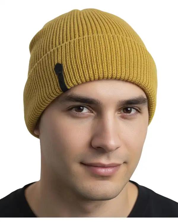 کلاه بافت خردلی مل اند موژ Mel & Moj کد U09084