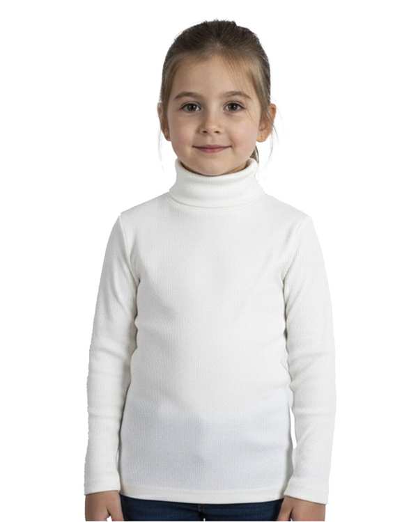 بلوز یقه اسکی دخترانه شیری ملورینا Melorina کد 42114