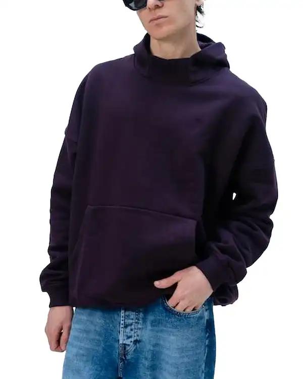 هودی مردانه بادمجانی نفیر ور Nafir Wear کد 943201