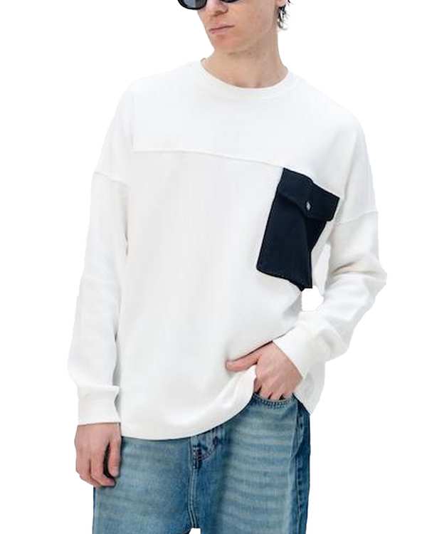 سویشرت مردانه سفید نفیر ور Nafir Wear مدل Q.BISIکد 502201